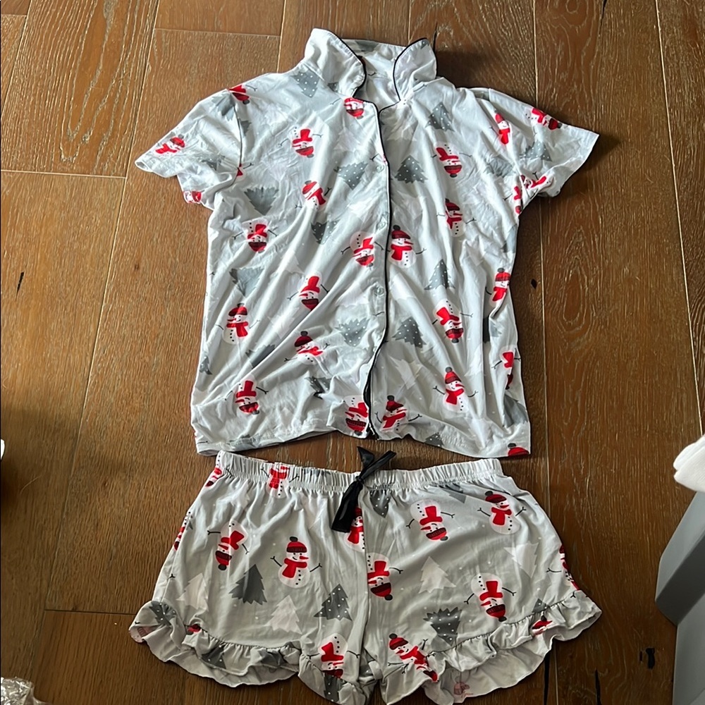 Festive Snowman Pajama Set